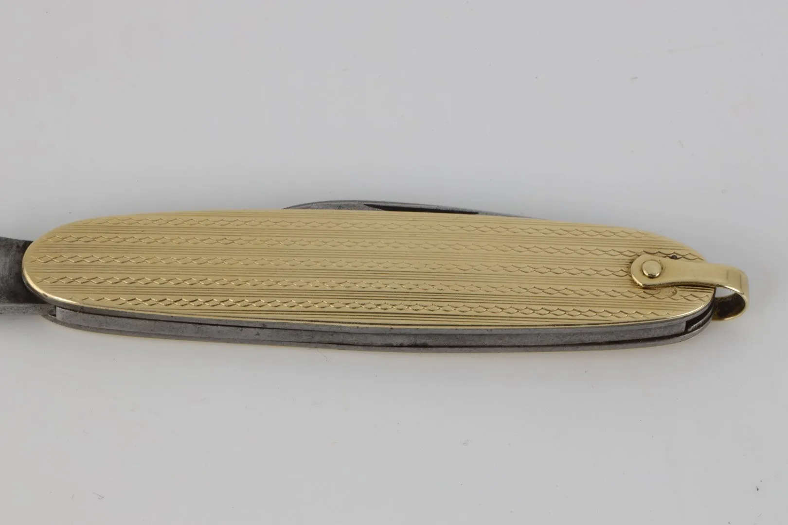 14k Yellow Gold Accented Pocket Knife (3.00g.)