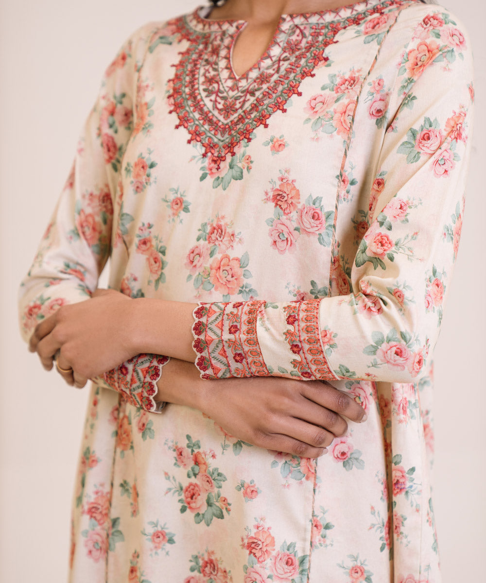 2 Piece - Embroidered Lawn Suit