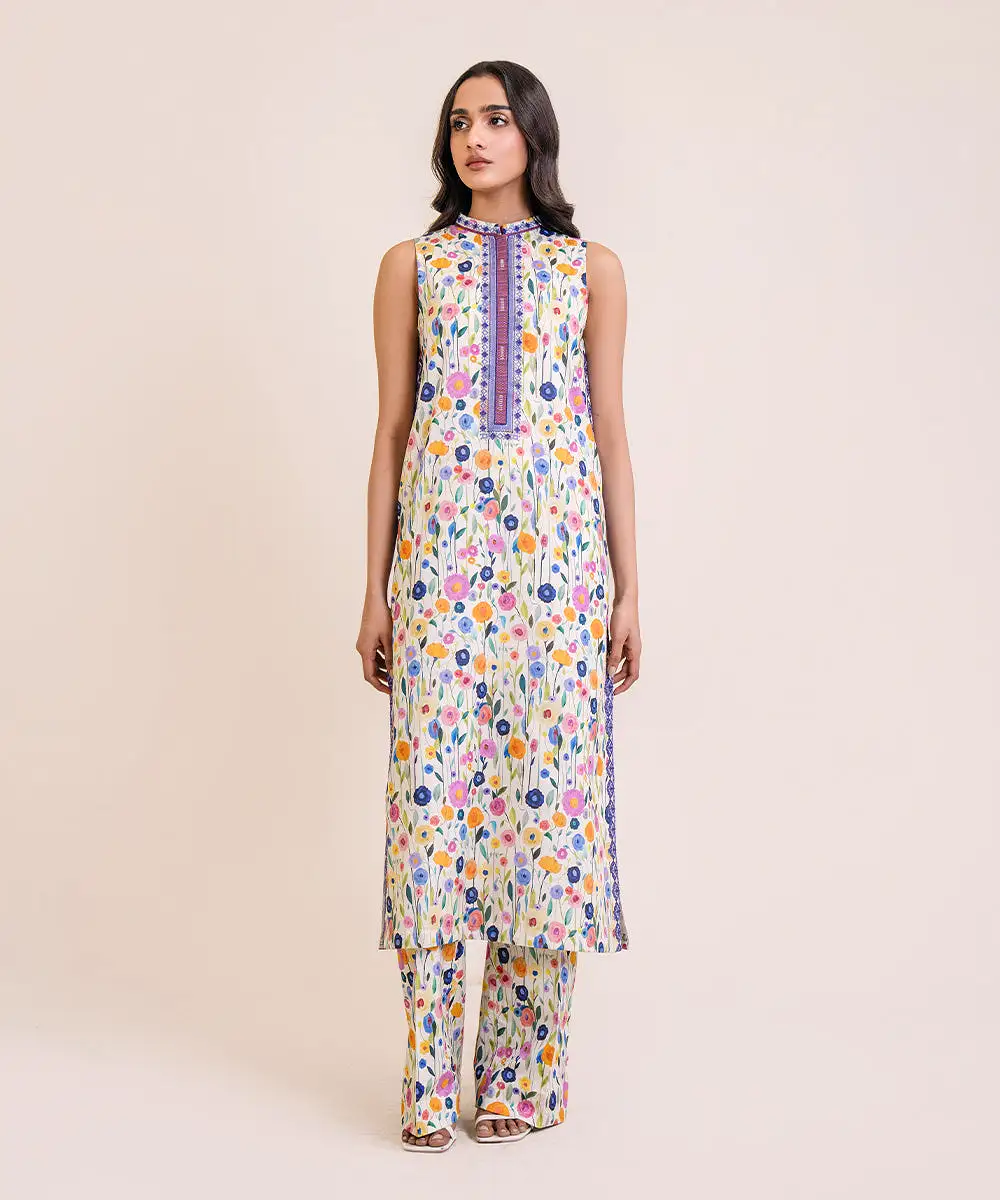 2 Piece - Embroidered Lawn Suit