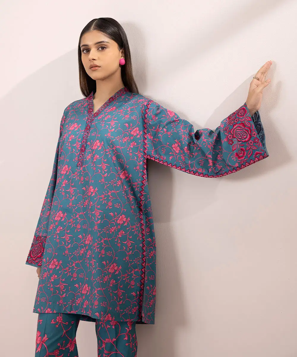 2 Piece - Embroidered Lawn Suit