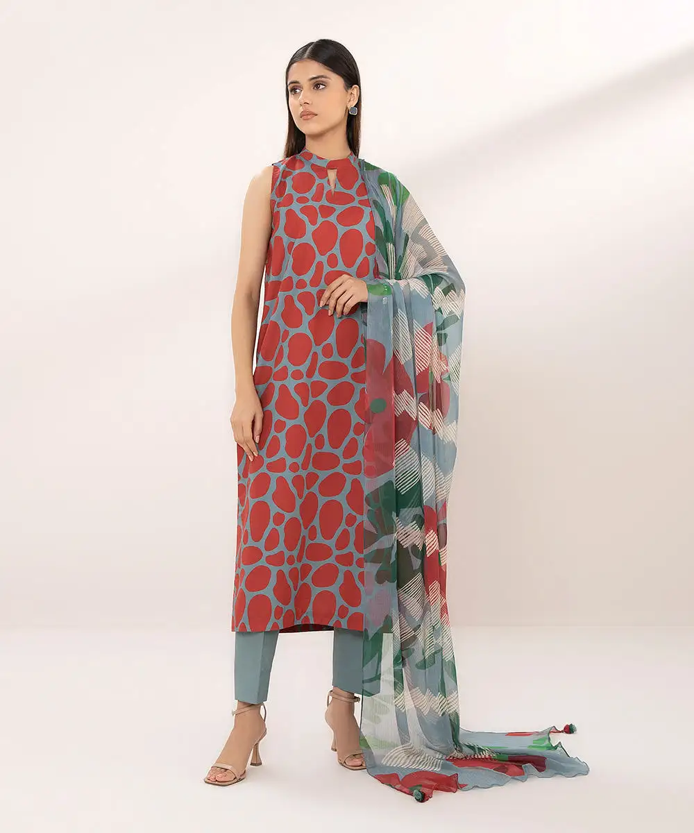 2 Piece - Printed Lawn Suit