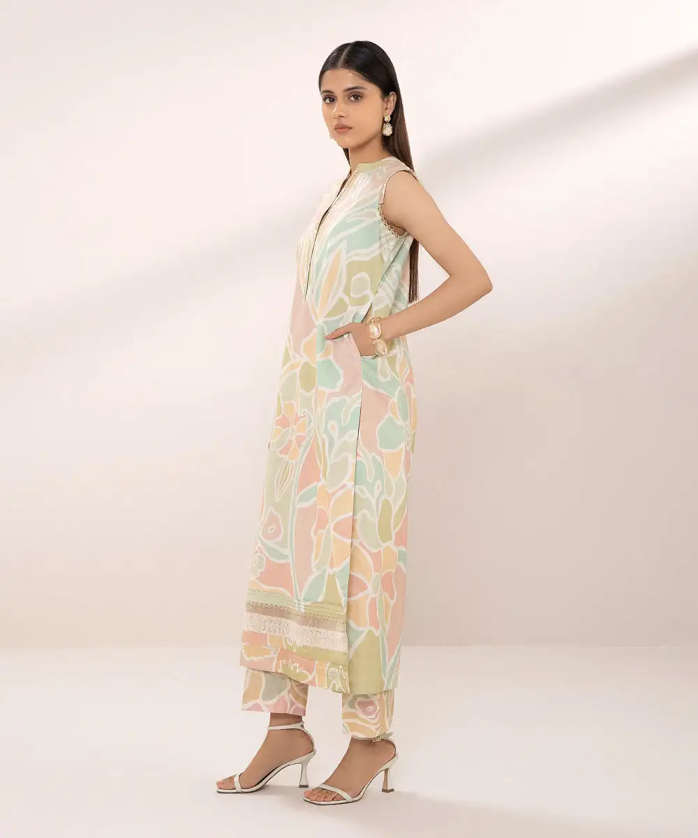 2 Piece - Printed Lawn Suit