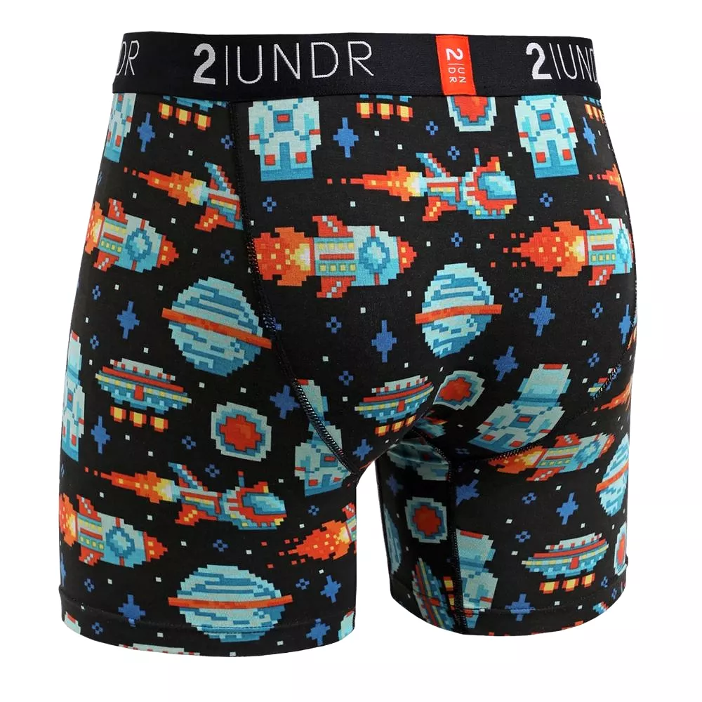 '2UNDR' Men's Swing Shift 6 Boxer Brief - Galactica