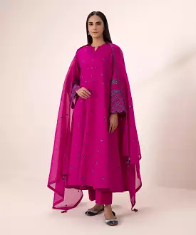 3 Piece - Embroidered Jacquard Suit