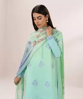 3 Piece - Embroidered Lawn Suit