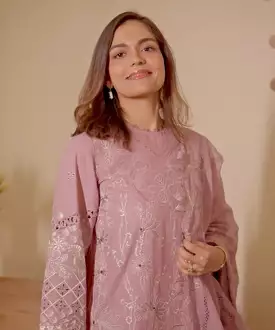 3 Piece - Embroidered Lawn Suit