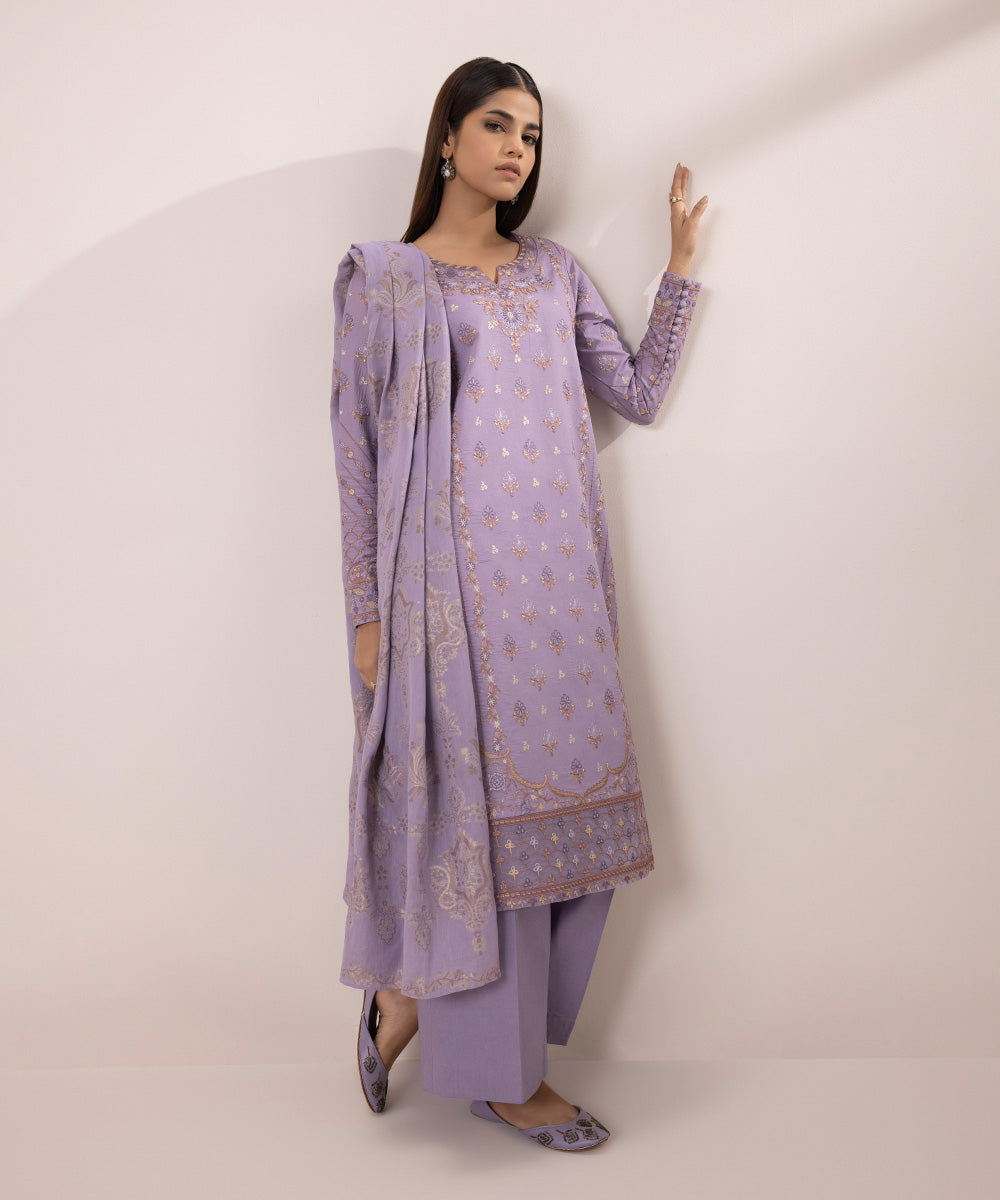 3 Piece - Embroidered Lawn Suit