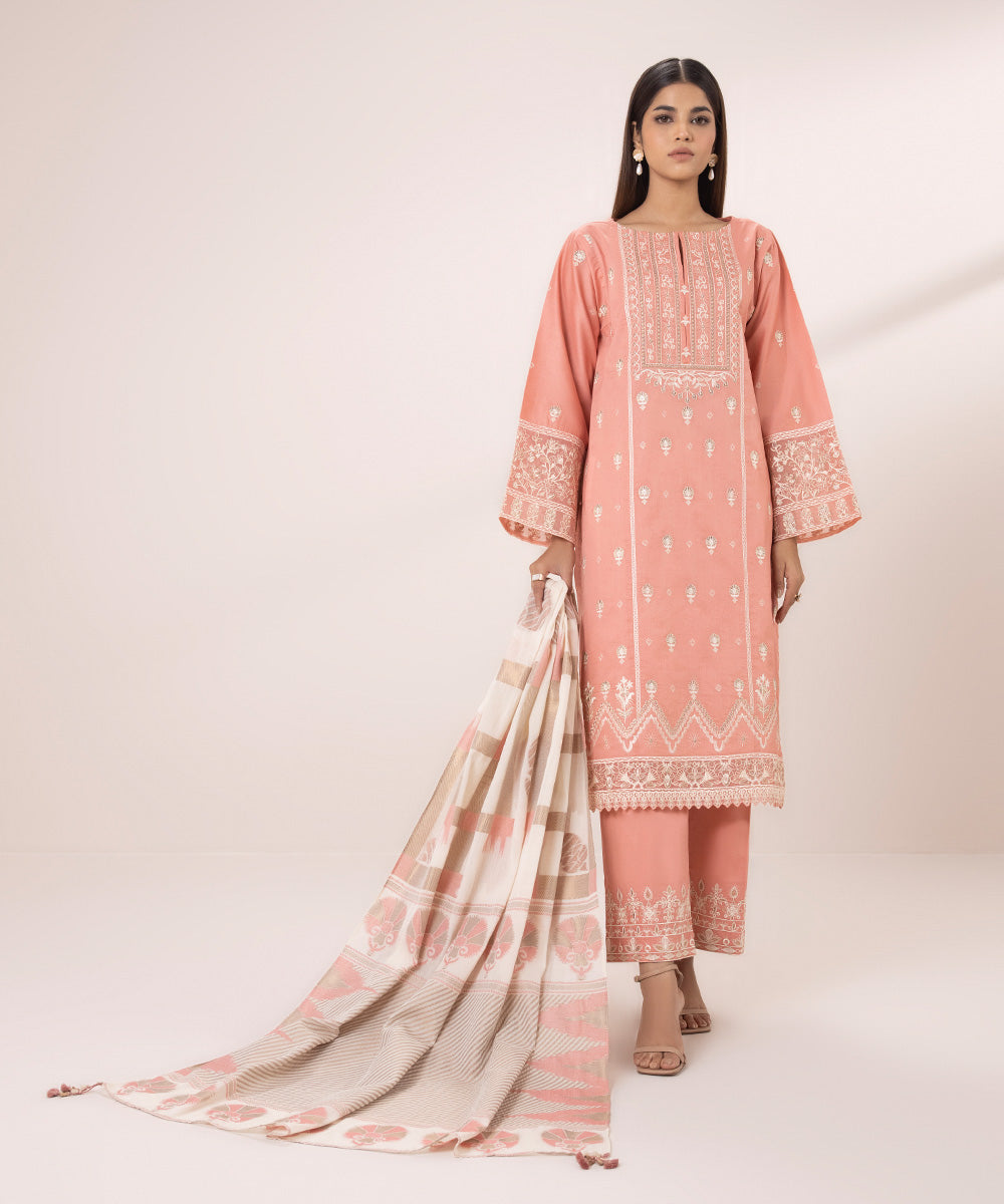 3 Piece - Embroidered Lawn Suit