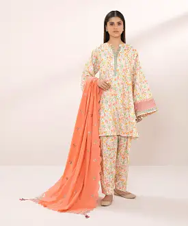 3 Piece - Embroidered Lawn Suit