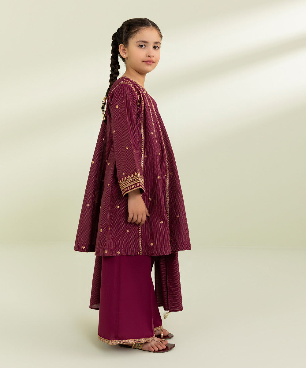 3 Piece - Embroidered Zari Lawn Suit