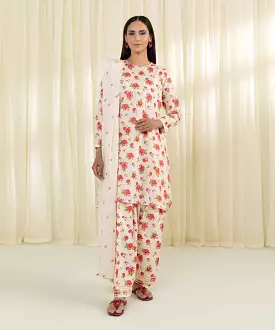 3 Piece - Printed Lawn Suit