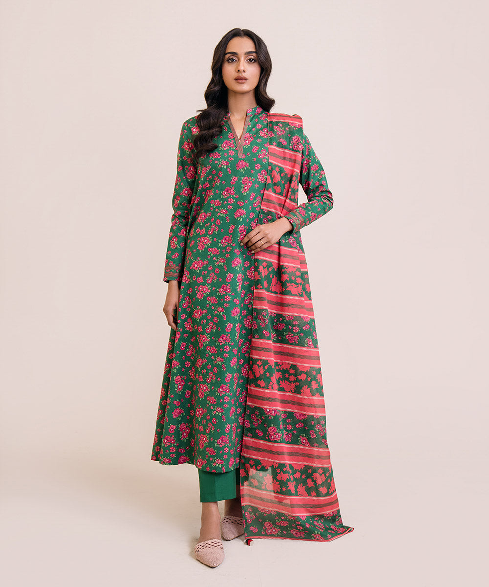 3 Piece - Printed Lawn Suit