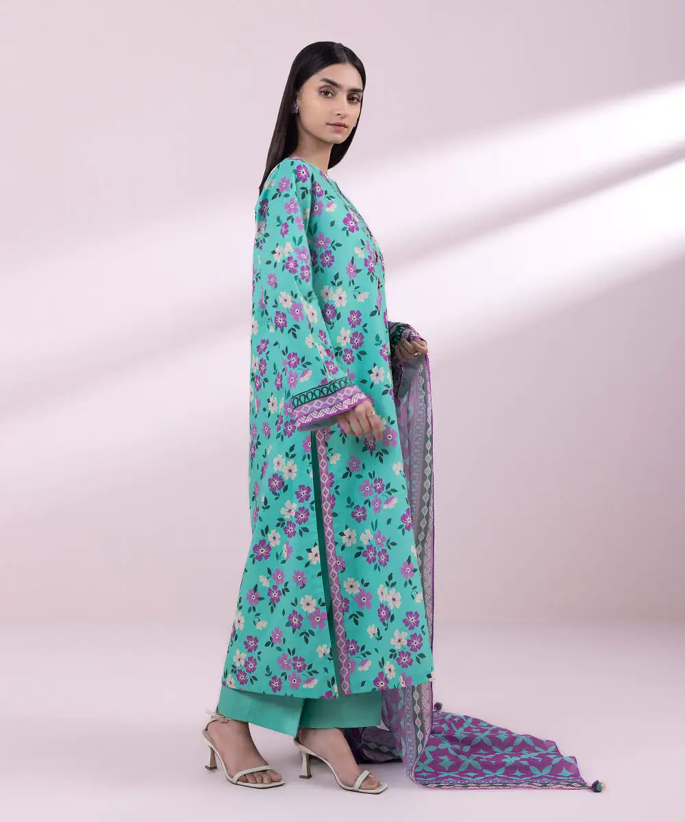 3 Piece - Printed Lawn Suit