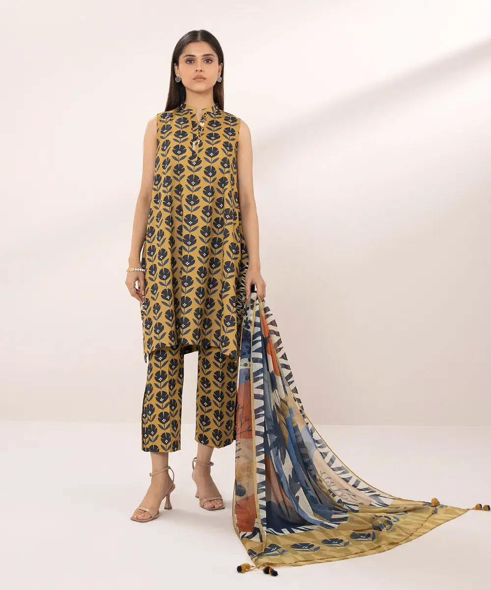 3 Piece - Printed Lawn Suit