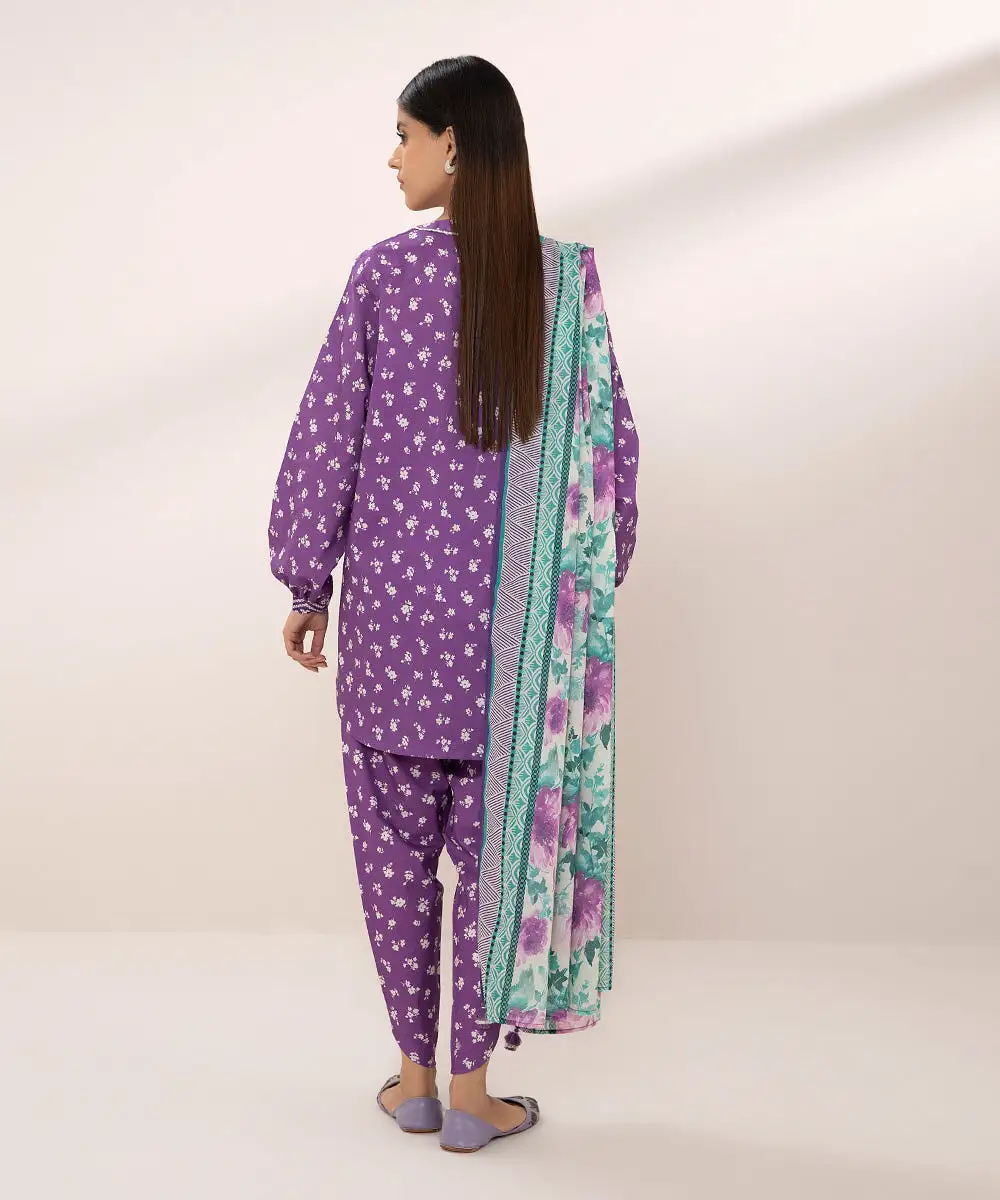 3 Piece - Printed Lawn Suit