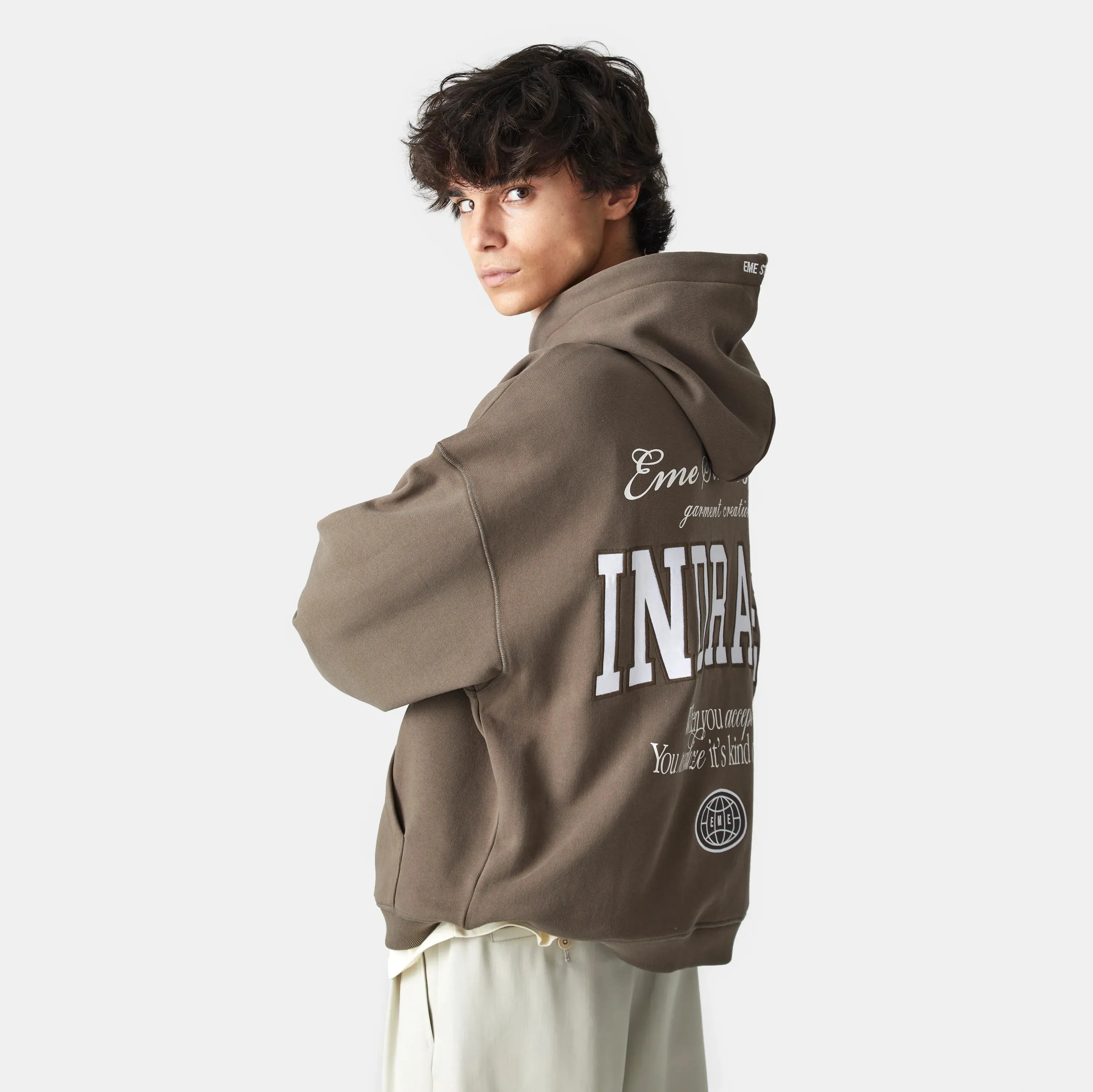 Acceptance Muddy Brown Oversized Hoodie