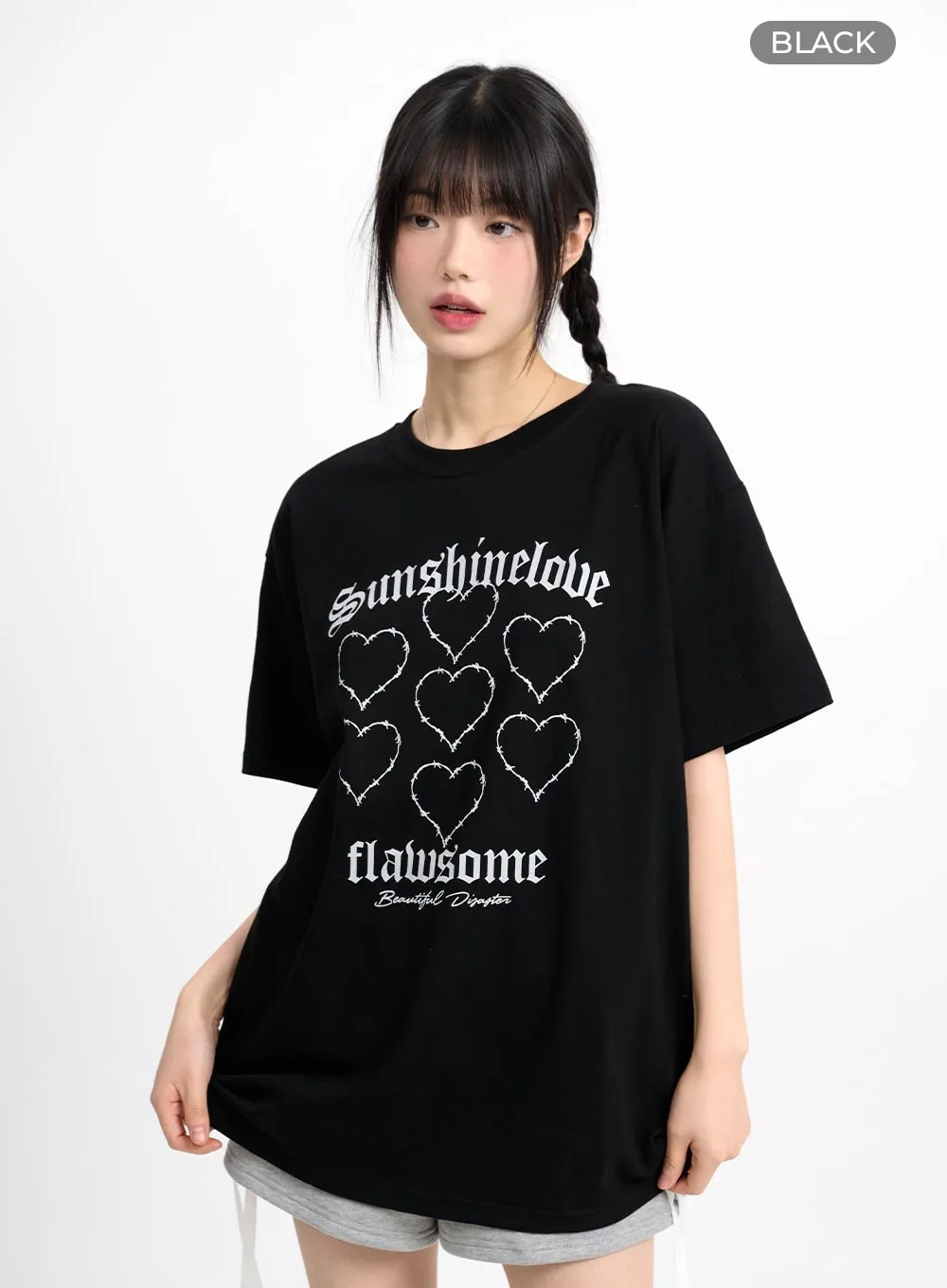 Acubi Oversized Graphic Tee CM415