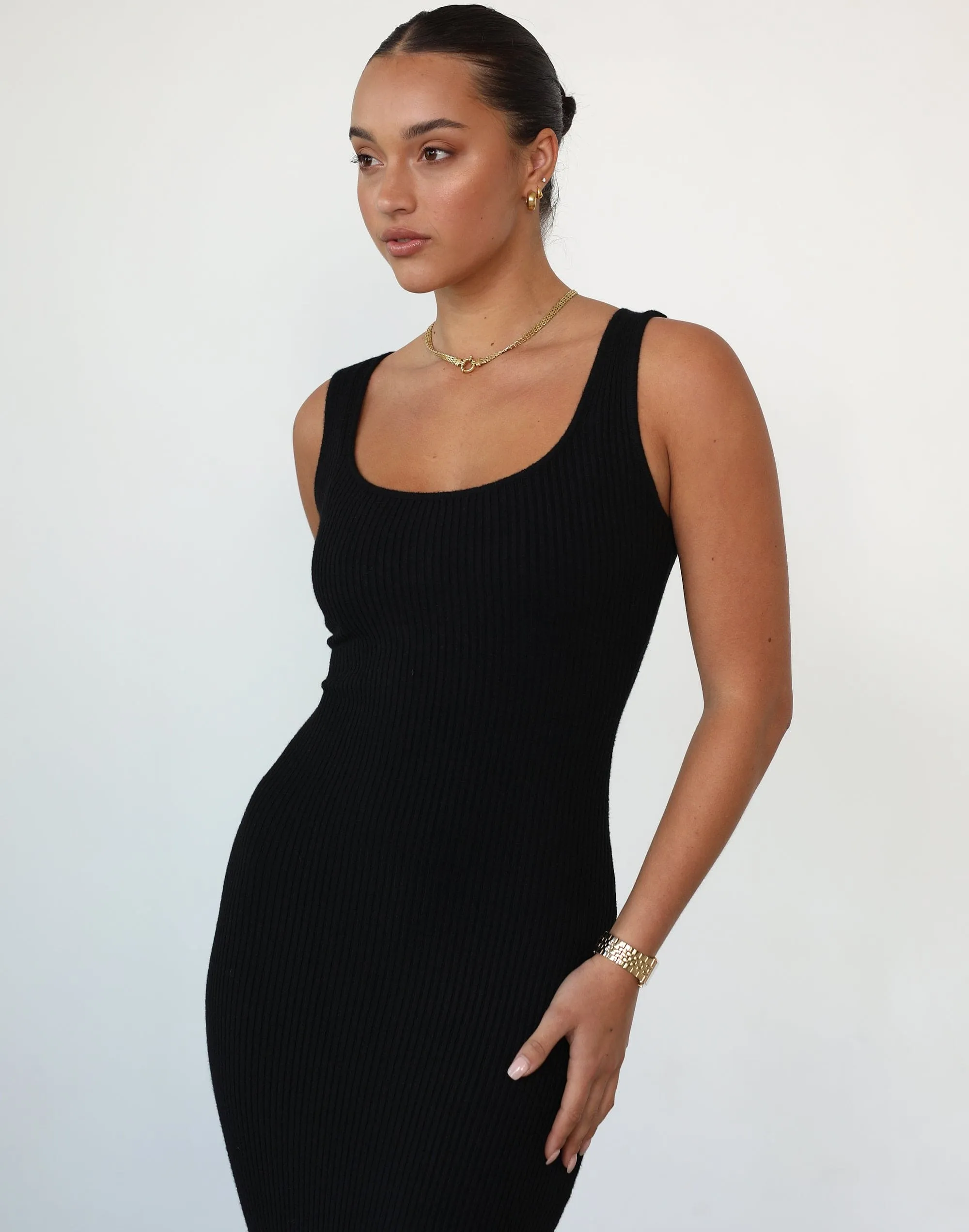 Aja Maxi Dress (Black)