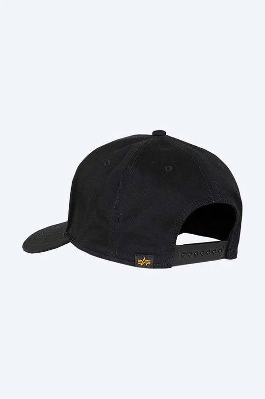 Alpha Industries baseball cap black color