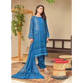 Amaya Lawn Printed Embroidered Unstiched 3Pcs Suit - 8