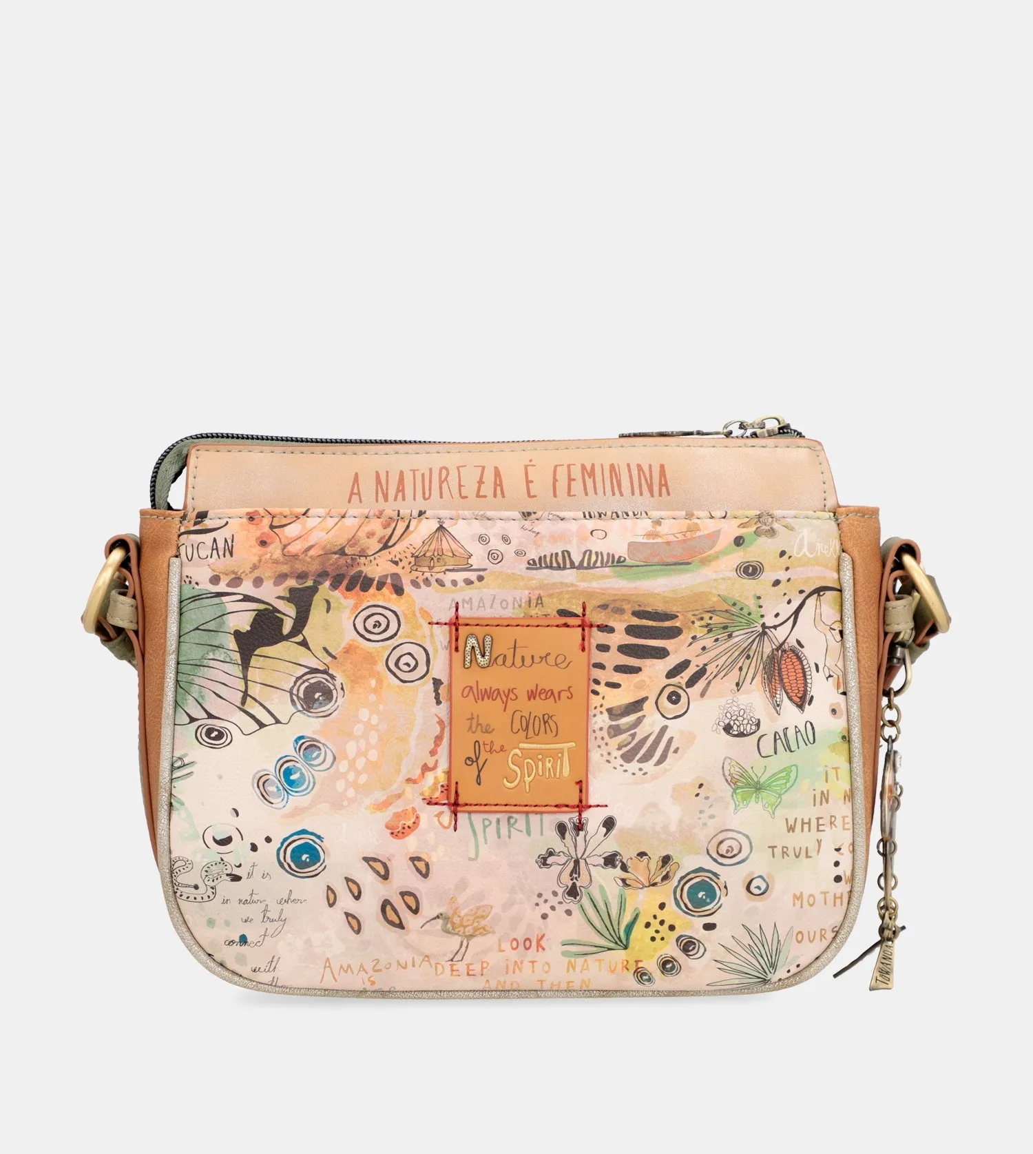 Amazonia medium crossbody bag with 3 compartments