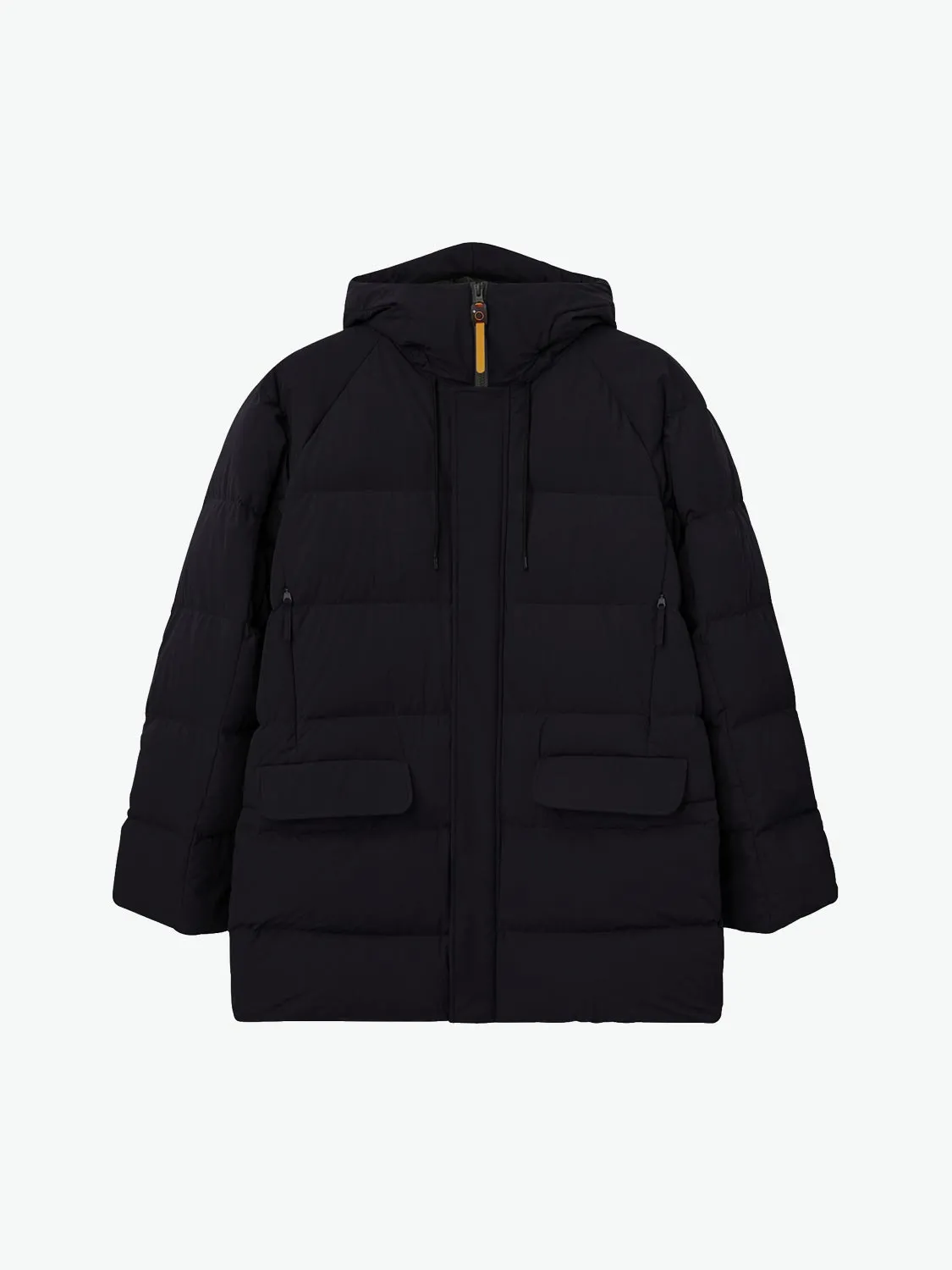 Aspesi Hooded Quilted Parka Navy