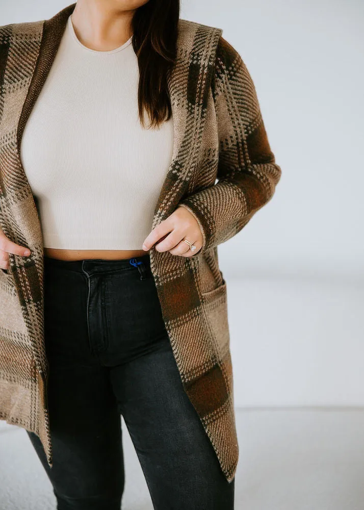 Ava Plaid Cardigan