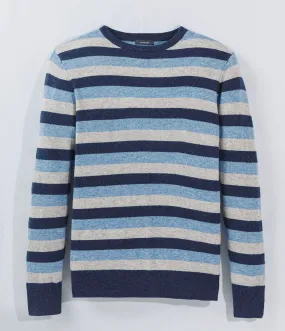 Bishop Stripe Cashmere Crewneck