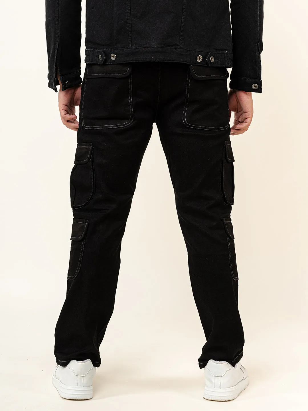 Black Cargo Jeans