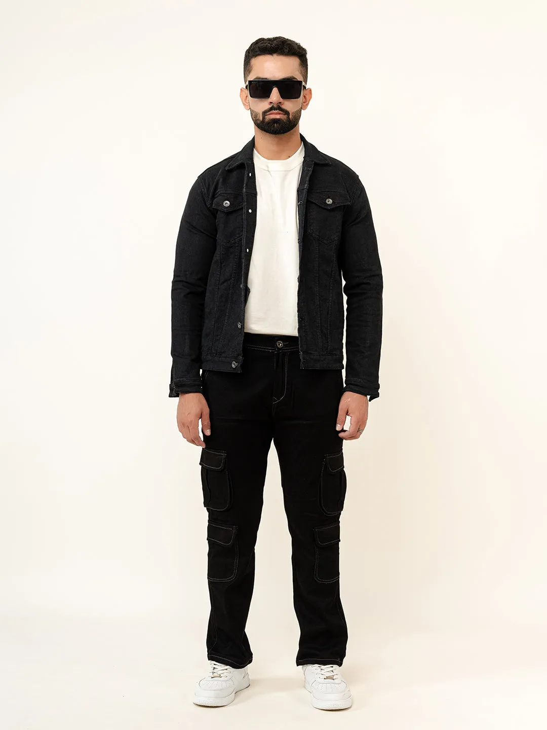 Black Cargo Jeans