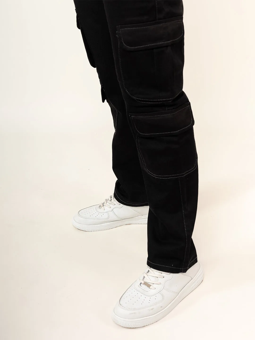 Black Cargo Jeans