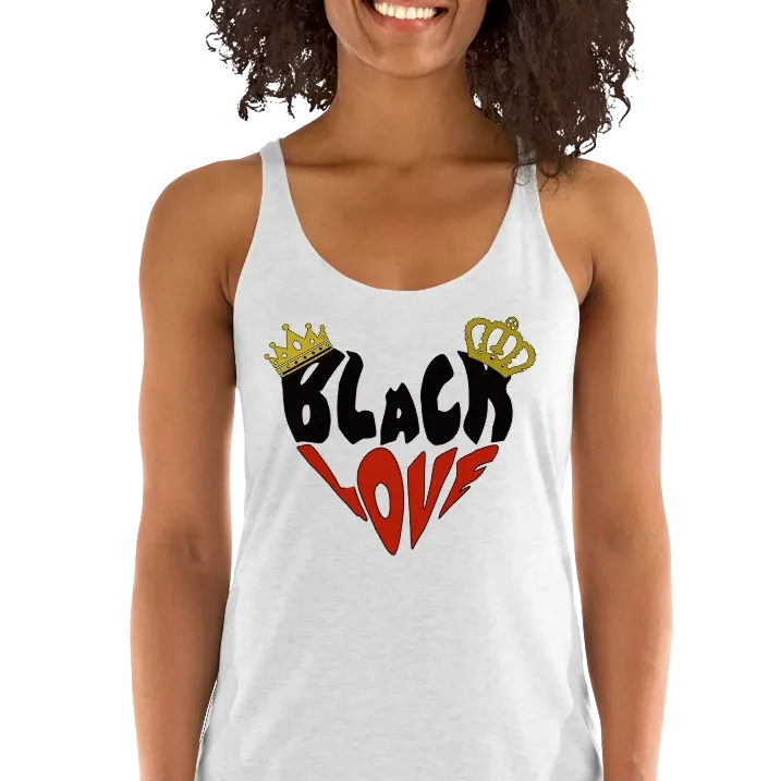 Black Love Women's Racerback Tank