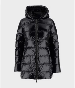 Black Mid-Length Puffer Coat | Parachute | Coat | Store