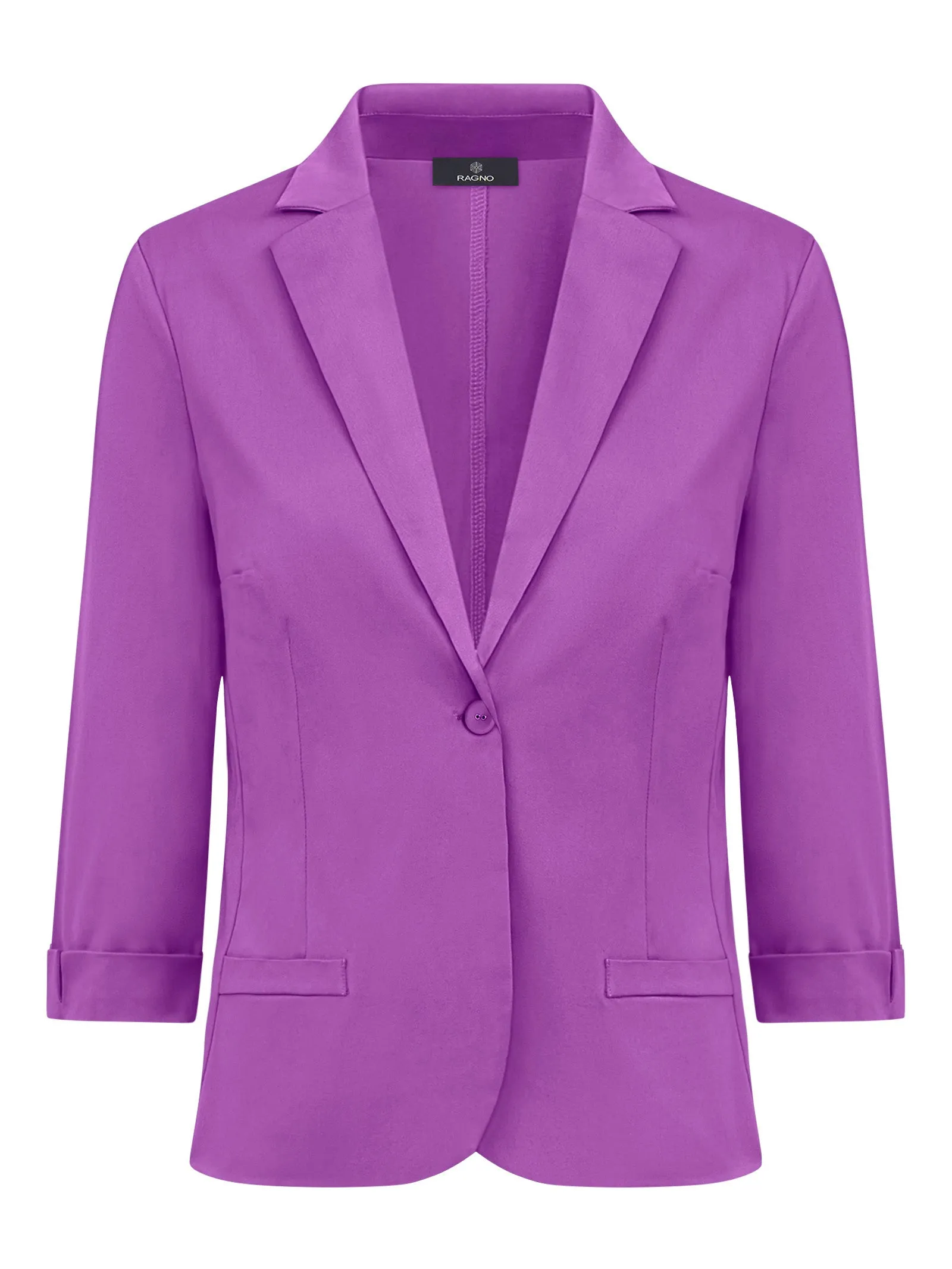 Blazer con manica 3/4 in Satin Power - Dewberry