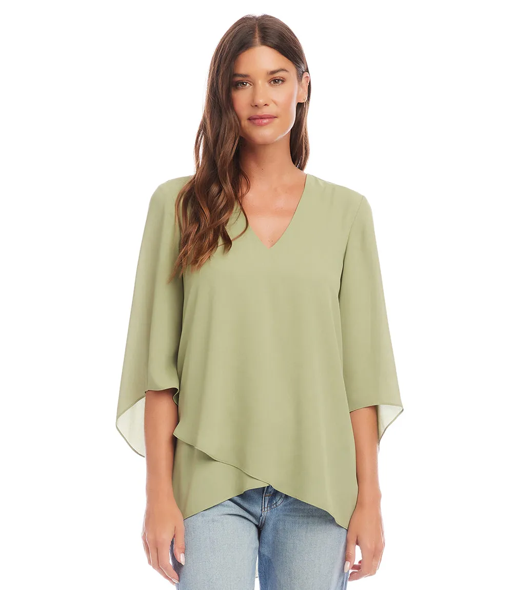 Bracelet Sleeve Asymmetric Top