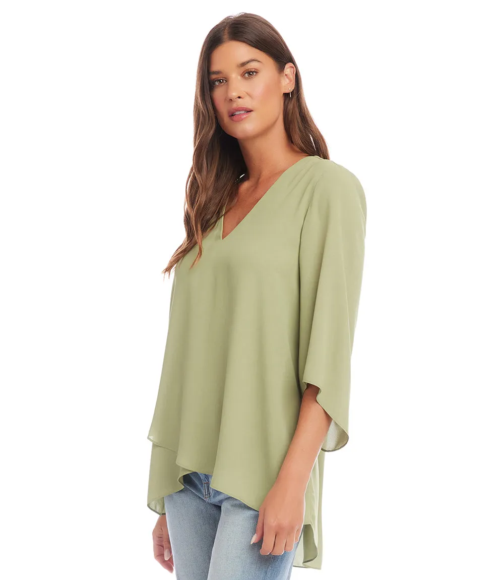 Bracelet Sleeve Asymmetric Top