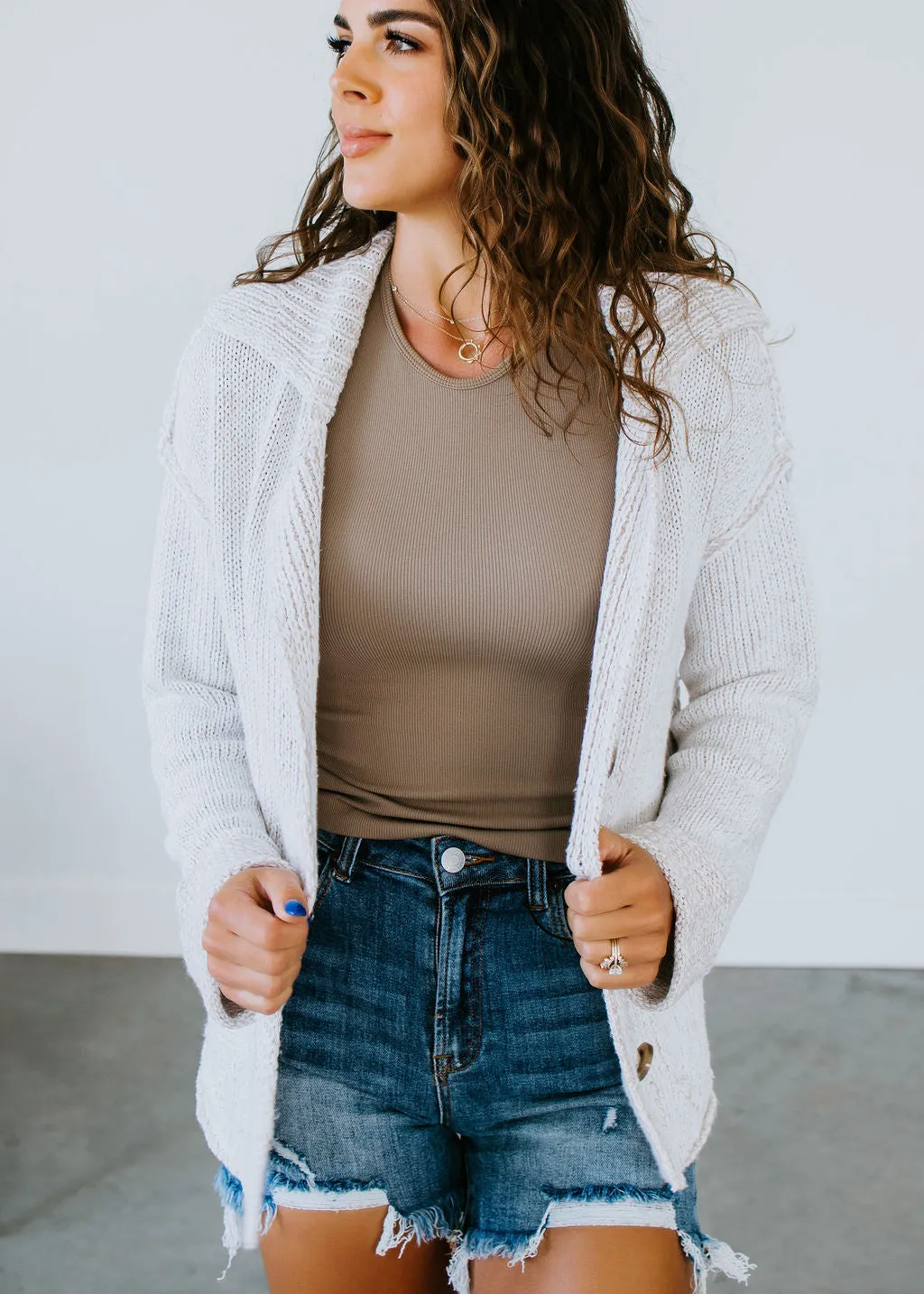 Brielle Collared Cardigan