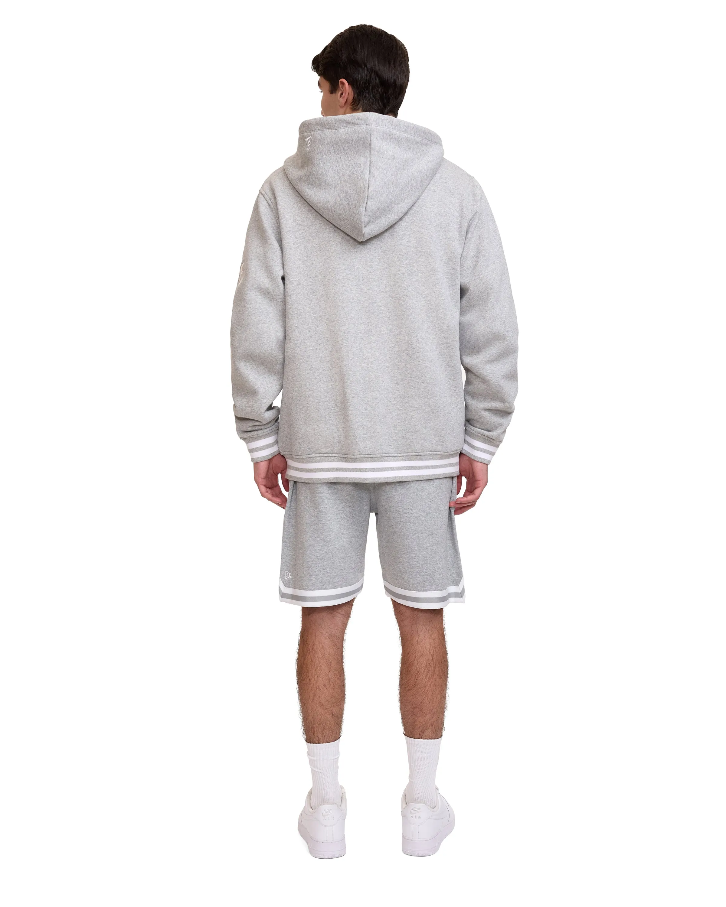 Brooklyn Nets Gray Logo Select Full-Zip Hoodie