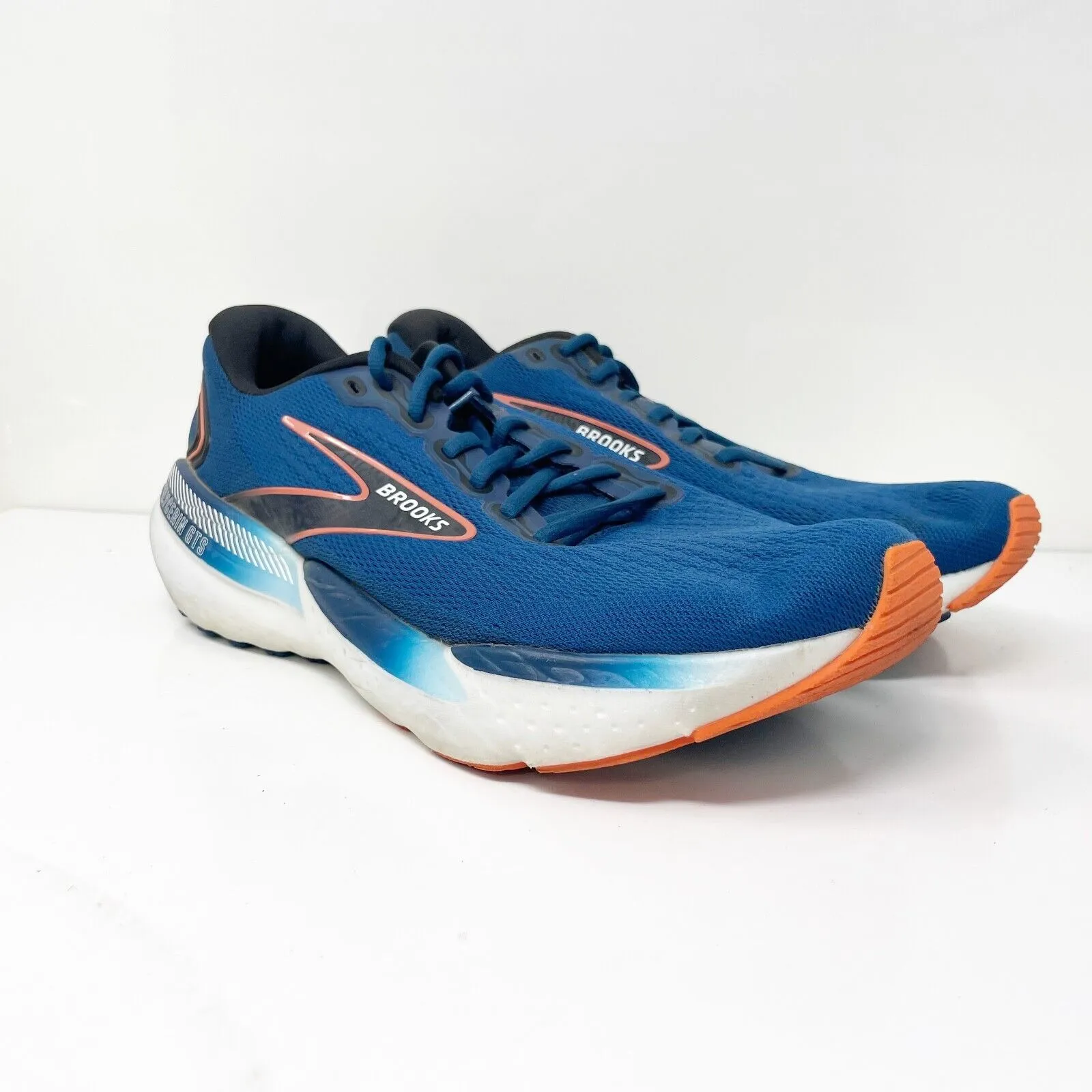 Brooks Mens Glycerin GTS 21 1104201D474 Blue Running Shoes Sneakers Size 11.5 D