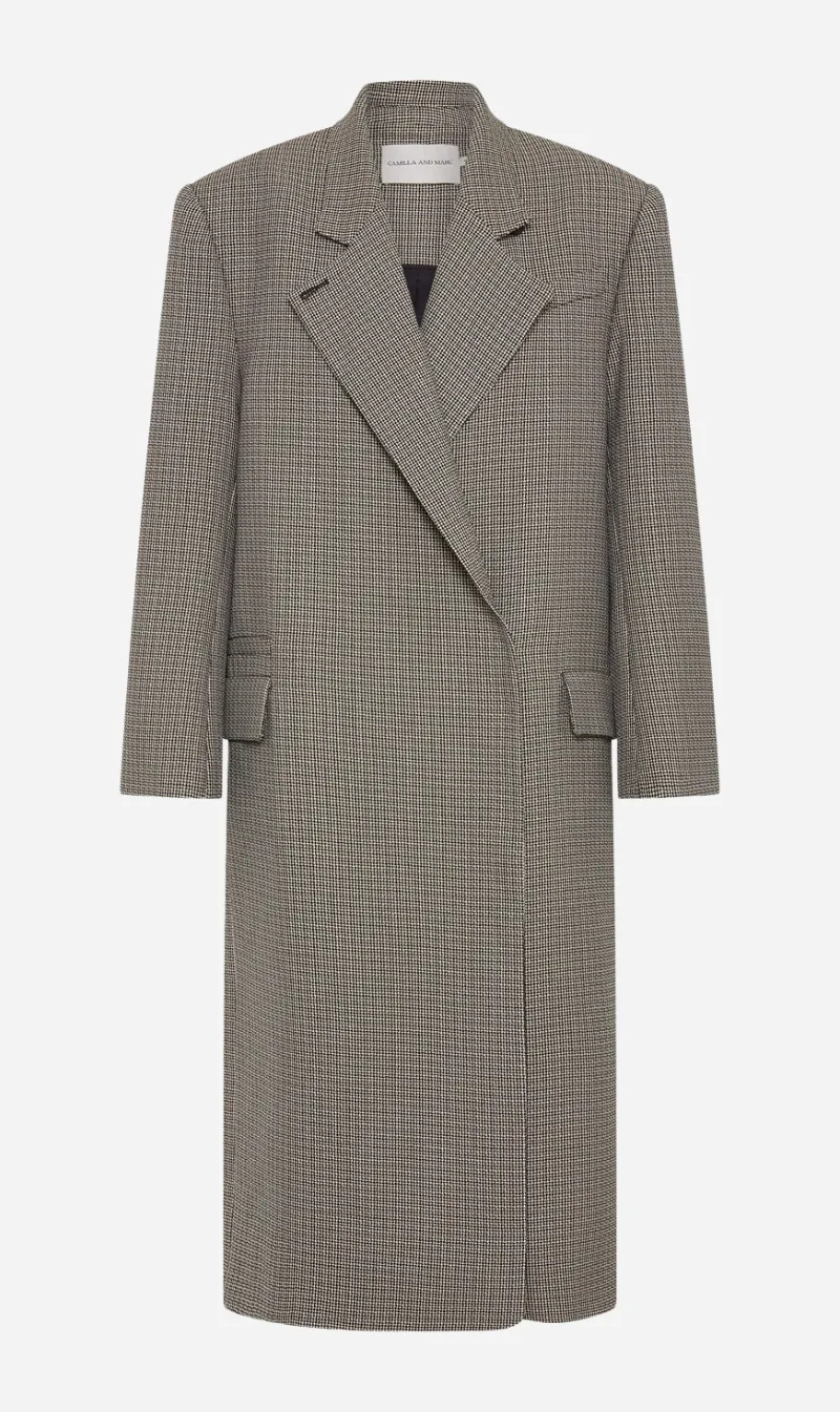  Camilla and Marc      Banks Coat - Black Houndstooth 