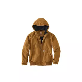 Carhartt Full Swing Loose Fit Washed Duck Fleece-Lined Active Jac Carhartt Brown