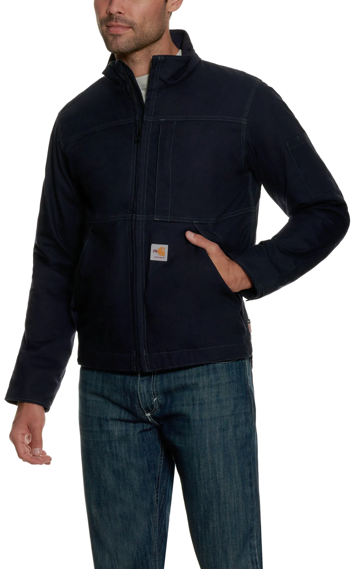 Carhartt Navy Flame-Resistant Quick Duck Jacket