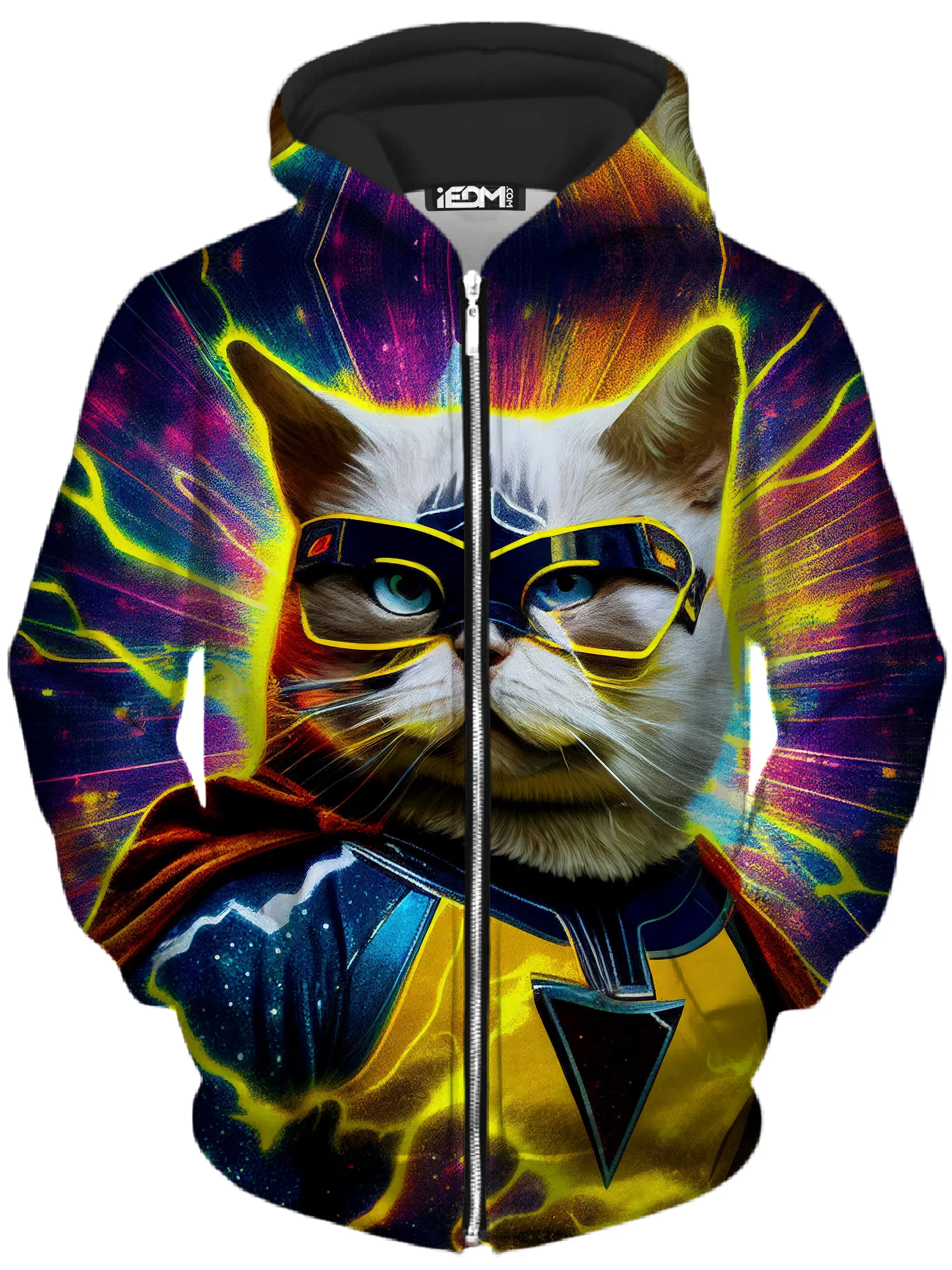 Cat Hero Zip-Up Hoodie and Leggings Combo