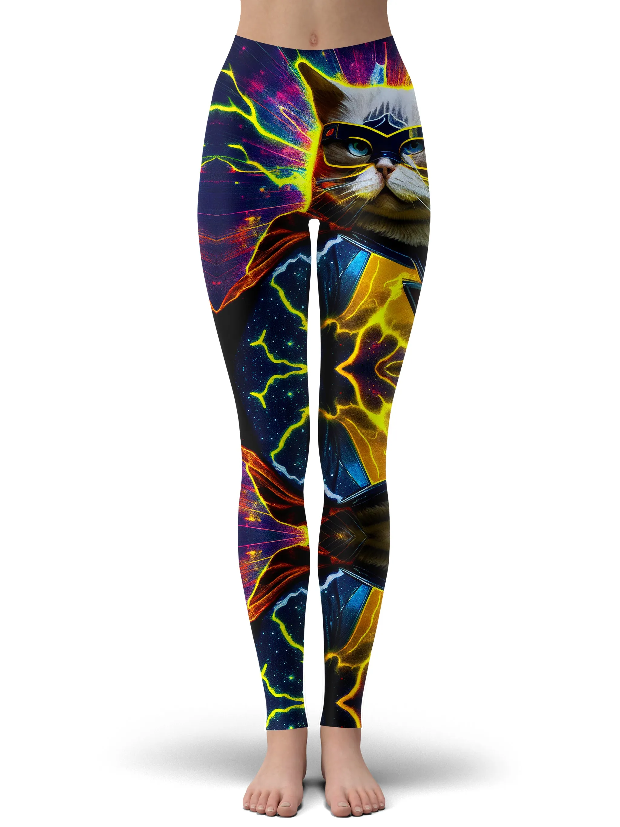 Cat Hero Zip-Up Hoodie and Leggings Combo