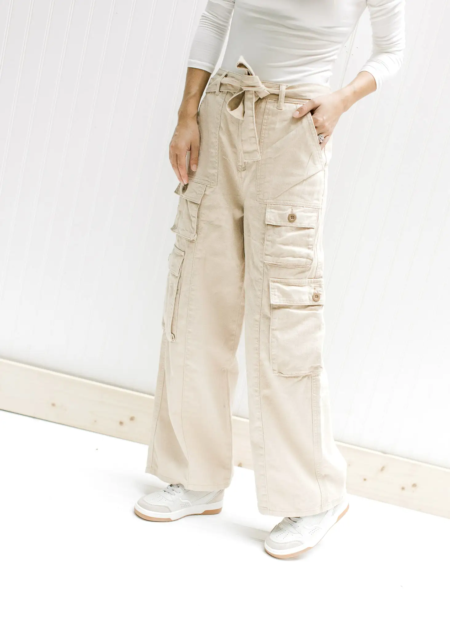 Champagne Cargo Pants