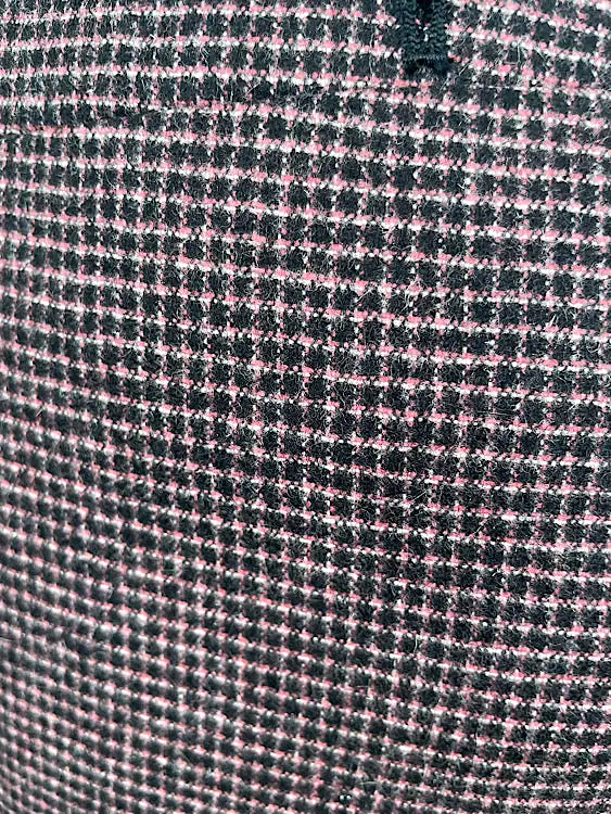 Chanel 05A 2005 Fall Tiny Pink Black Checks Pants Trousers FR 34 US 2/4