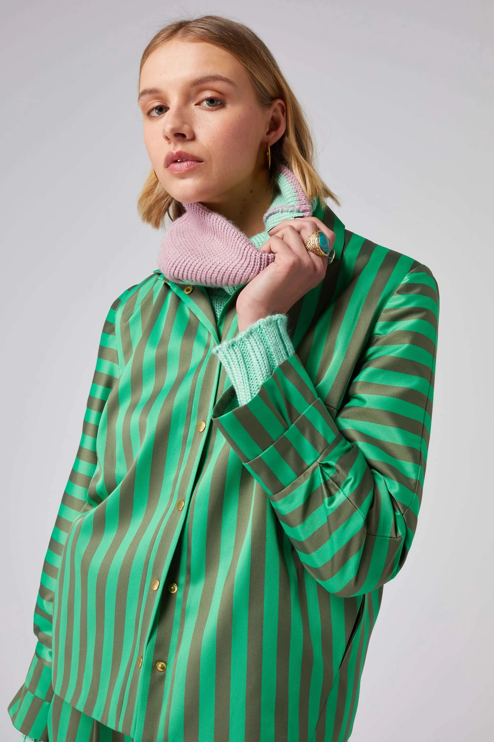 Coco jacket in Wimbledon stripes