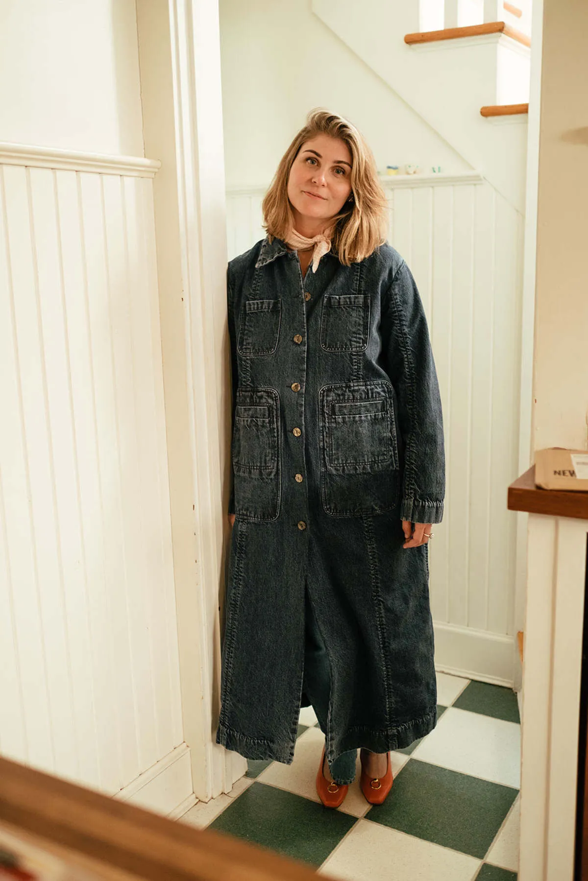 CONRAD CAR COAT - Denim