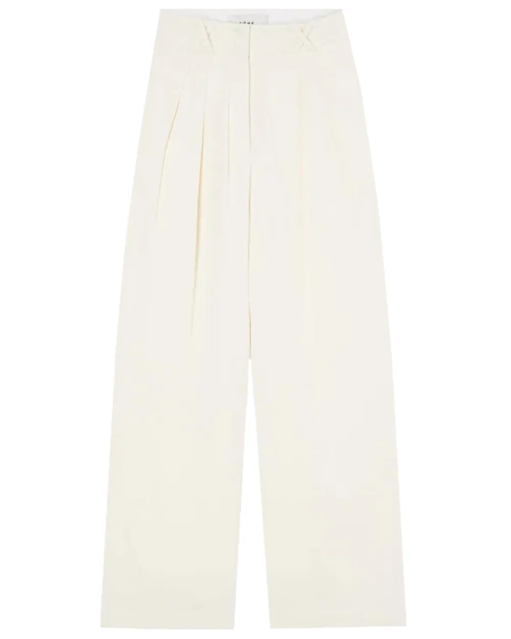 Cream Wide Leg Tailored Trouser