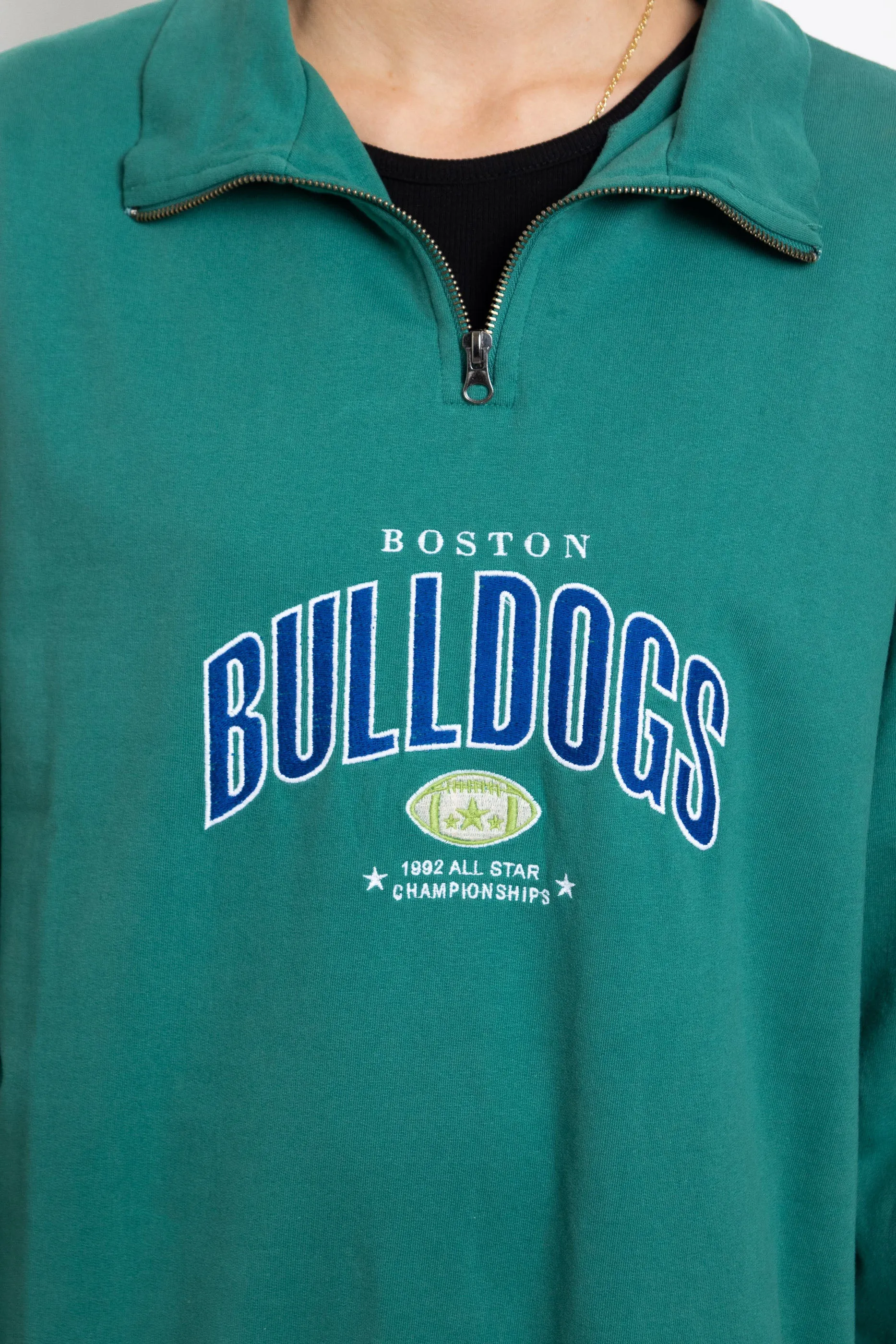 Daisy Street Bulldogs 1/4 Zip Sweater